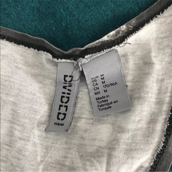 H&M Divided Floral Print Razor Back Tank Top - Picture 6 of 7